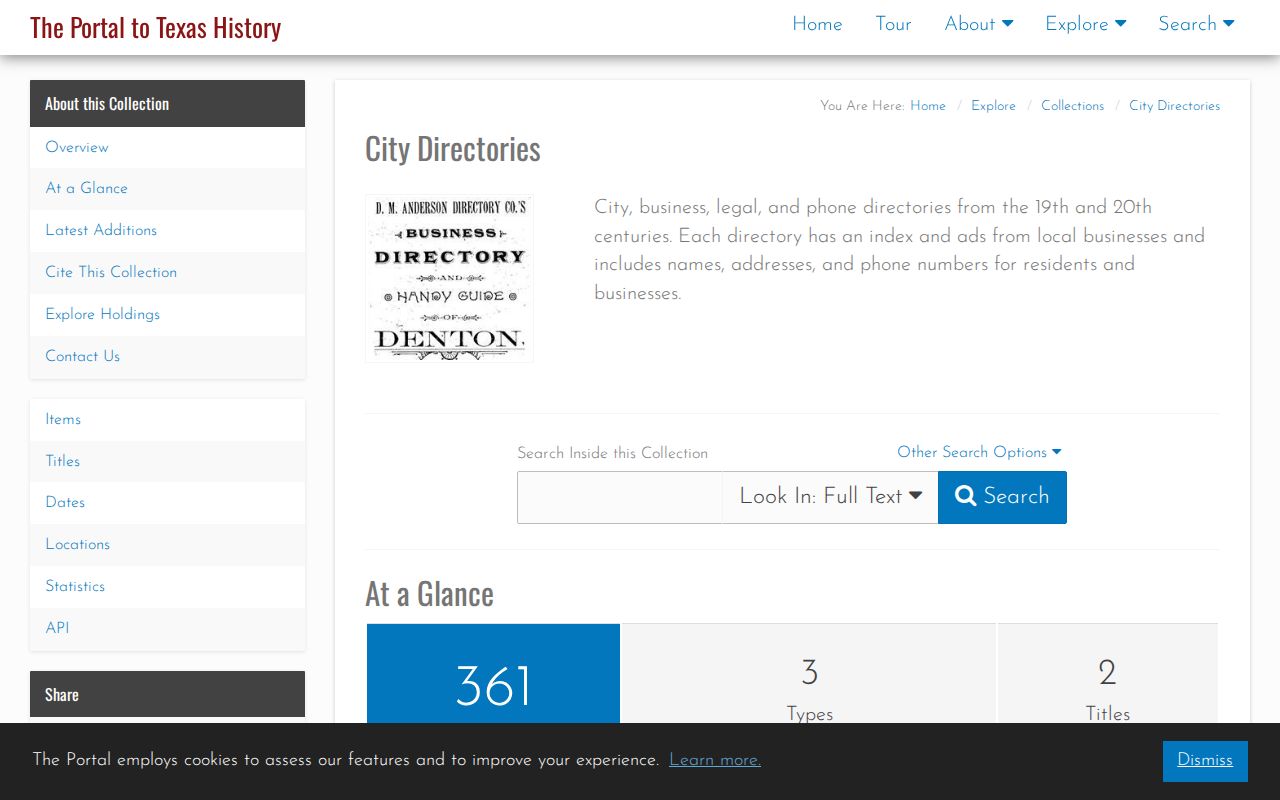 Garland city directory collection search at UNT Portal to Texas History